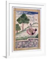 Gujari Ragini, Ragamala Album, School of Rajasthan, 19th Century-null-Framed Giclee Print
