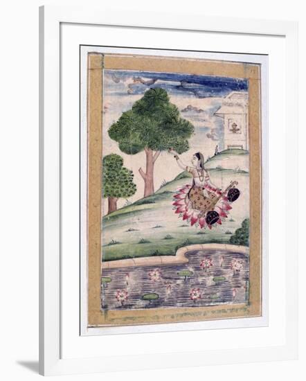 Gujari Ragini, Ragamala Album, School of Rajasthan, 19th Century-null-Framed Giclee Print