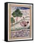 Gujari Ragini, Ragamala Album, School of Rajasthan, 19th Century-null-Framed Stretched Canvas