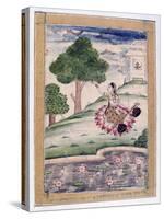 Gujari Ragini, Ragamala Album, School of Rajasthan, 19th Century-null-Stretched Canvas