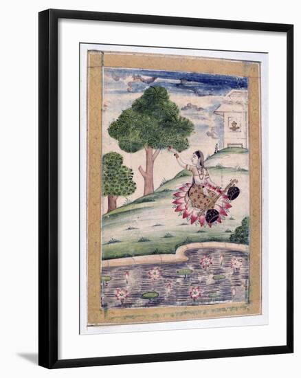 Gujari Ragini, Ragamala Album, School of Rajasthan, 19th Century-null-Framed Giclee Print