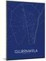 Gujranwala, Pakistan Blue Map-null-Mounted Poster