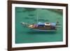 Gulet in Paradise Cove (Ilica Buku), Bodrum, Mugla, Turkey-Ali Kabas-Framed Photographic Print