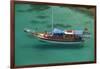 Gulet in Paradise Cove (Ilica Buku), Bodrum, Mugla, Turkey-Ali Kabas-Framed Photographic Print