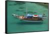 Gulet in Paradise Cove (Ilica Buku), Bodrum, Mugla, Turkey-Ali Kabas-Framed Stretched Canvas