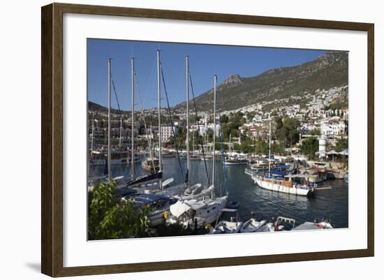 Gulets in Harbour, Kalkan, Lycia-Stuart Black-Framed Photographic Print