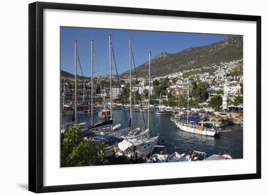 Gulets in Harbour, Kalkan, Lycia-Stuart Black-Framed Photographic Print