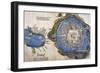 Gulf of Mexico and Mexico City-Hernan Cortes-Framed Giclee Print