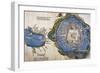 Gulf of Mexico and Mexico City-Hernan Cortes-Framed Giclee Print