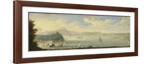 Gulf of Naples, Circle of Caspar Van Wittel-Caspar van Wittel-Framed Art Print