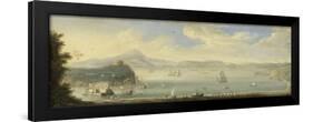 Gulf of Naples, Circle of Caspar Van Wittel-Caspar van Wittel-Framed Art Print