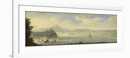 Gulf of Naples, Circle of Caspar Van Wittel-Caspar van Wittel-Framed Premium Giclee Print