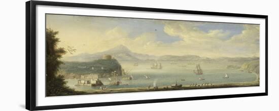 Gulf of Naples, Circle of Caspar Van Wittel-Caspar van Wittel-Framed Premium Giclee Print