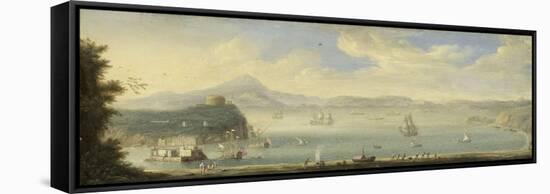 Gulf of Naples, Circle of Caspar Van Wittel-Caspar van Wittel-Framed Stretched Canvas