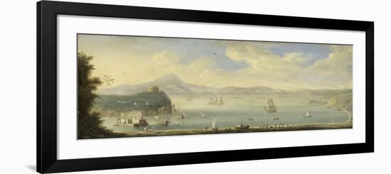 Gulf of Naples, Circle of Caspar Van Wittel-Caspar van Wittel-Framed Art Print