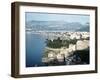 Gulf of Naples Italy Overlooking Sorrento and Nearby Mountains-null-Framed Premium Photographic Print