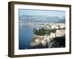 Gulf of Naples Italy Overlooking Sorrento and Nearby Mountains-null-Framed Premium Photographic Print