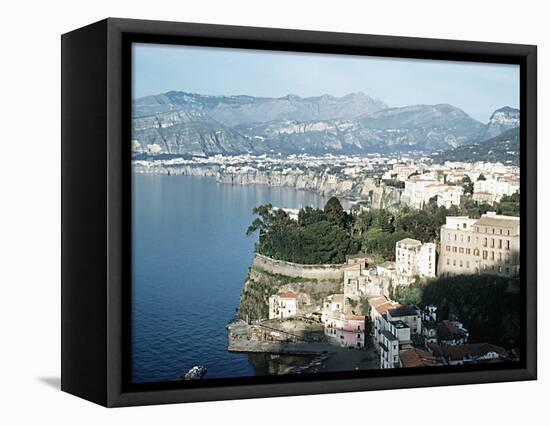 Gulf of Naples Italy Overlooking Sorrento and Nearby Mountains-null-Framed Stretched Canvas