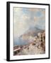 Gulf of Salerno, Amalfi-Franz Richard Unterberger-Framed Giclee Print