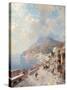 Gulf of Salerno, Amalfi-Franz Richard Unterberger-Stretched Canvas