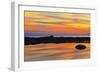 Gulf of St. Lawrence reflection at sunset.-Mike Grandmaison-Framed Photographic Print