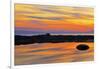 Gulf of St. Lawrence reflection at sunset.-Mike Grandmaison-Framed Photographic Print