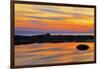 Gulf of St. Lawrence reflection at sunset.-Mike Grandmaison-Framed Photographic Print