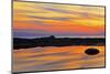 Gulf of St. Lawrence reflection at sunset.-Mike Grandmaison-Mounted Photographic Print