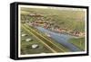 Gulf Oil Refineries, Port Arthur, Texas-null-Framed Stretched Canvas