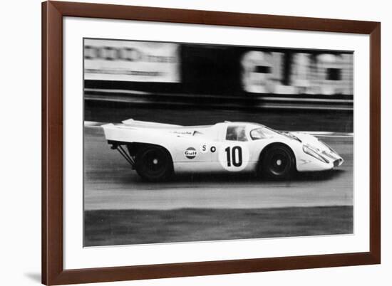 Gulf Porsche 917 in Action, C1970-C1971-null-Framed Photographic Print