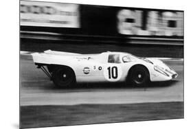 Gulf Porsche 917 in Action, C1970-C1971-null-Mounted Photographic Print