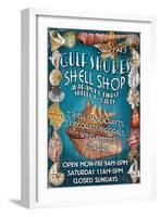 Gulf Shores, Alabama - Shell Shop-Lantern Press-Framed Art Print