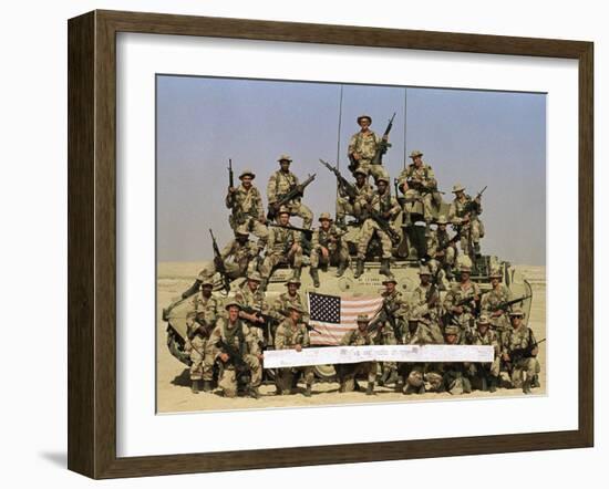 Gulf War 1990-Tannen Maury-Framed Premium Photographic Print