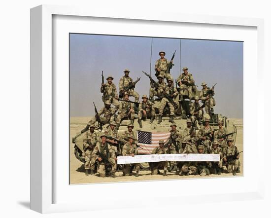 Gulf War 1990-Tannen Maury-Framed Premium Photographic Print