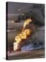 Gulf War 1991 Kuwait Burning Oil Field-Greg Gibson-Stretched Canvas