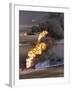 Gulf War 1991 Kuwait Burning Oil Field-Greg Gibson-Framed Premium Photographic Print