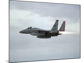 Gulf War 1991 USA Air Force Planes F15 Fighter-Bob Daugherty-Mounted Photographic Print