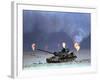 Gulf War Iraqi Tank-David Longstreath-Framed Photographic Print