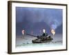 Gulf War Iraqi Tank-David Longstreath-Framed Photographic Print