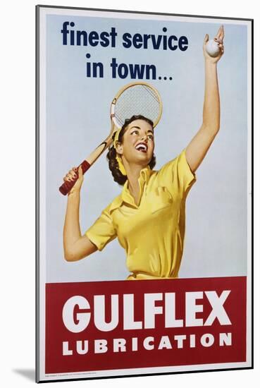 Gulflex Lubrication Poster-null-Mounted Giclee Print