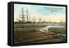 Gulfport, Floating Timber-null-Framed Stretched Canvas