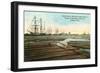 Gulfport, Floating Timber-null-Framed Art Print