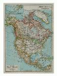 Map of The United States of America, c1910-Gull Engraving Company-Stretched Canvas