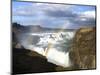 Gullfoss, Europe's Biggest Waterfall, With Rainbow Created From the Falls, Near Reykjavik, Iceland-Lee Frost-Mounted Photographic Print