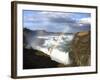 Gullfoss, Europe's Biggest Waterfall, With Rainbow Created From the Falls, Near Reykjavik, Iceland-Lee Frost-Framed Photographic Print