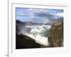 Gullfoss, Europe's Biggest Waterfall, With Rainbow Created From the Falls, Near Reykjavik, Iceland-Lee Frost-Framed Photographic Print