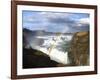 Gullfoss, Europe's Biggest Waterfall, With Rainbow Created From the Falls, Near Reykjavik, Iceland-Lee Frost-Framed Photographic Print