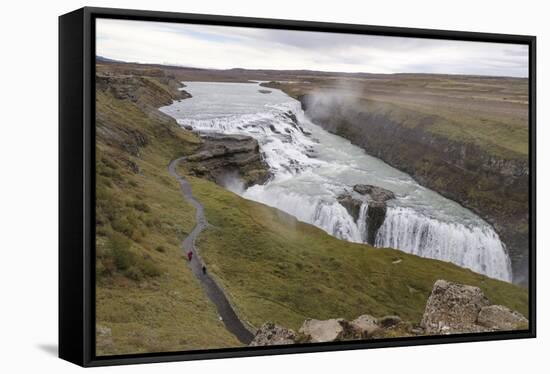 Gullfoss, Golden Circle Tour, Iceland, Polar Regions-Michael-Framed Stretched Canvas