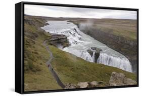 Gullfoss, Golden Circle Tour, Iceland, Polar Regions-Michael-Framed Stretched Canvas