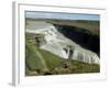 Gullfoss (Golden Falls), Iceland, Polar Regions-Ethel Davies-Framed Photographic Print